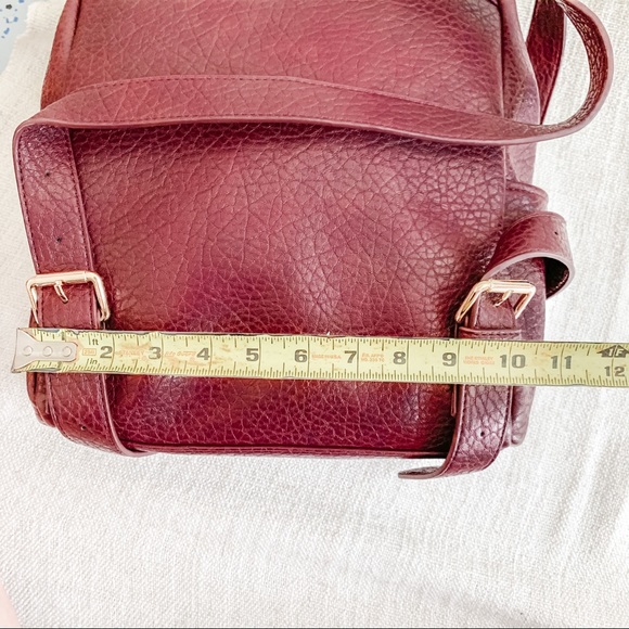 NWT OBO Leather Backpack - Maroon - Picture 11 of 16